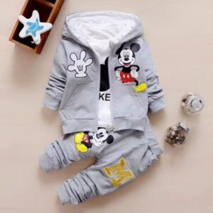 Baby Hoodie And Pant & T-Shirt 3 Part
